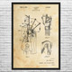 Bagpipe Patent Wall Art