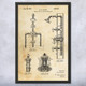Shower Faucet Valves Patent Wall Art