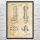 Conveyor Pipe Patent Wall Art