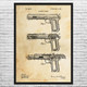 Model 1902 Pistol Patent Wall Art