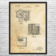 Air Conditioner Patent Wall Art
