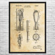 Mortar Training Device Patent Wall Art