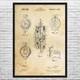 Telephone Transmitter Patent Wall Art