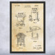 Anesthetic Vaporizer Patent Wall Art