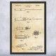 Letter Opener Patent Wall Art