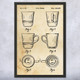Espresso Cup Patent Wall Art
