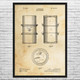 Oil Barrel Patent Wall Art