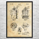 Pepper Mill Patent Wall Art