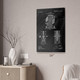 Nikola Tesla Magentic Motor Patent Wall Art