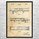 RPG Rocket Launcher Patent Wall Art