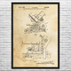 Meat Slicer Patent Wall Art