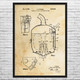 Beer Hopping Tank Patent Wall Art