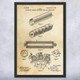 Lithograph Press Patent Wall Art