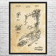 Engine Lift Patent Wall Art