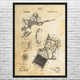 WW1 Gas Mask Patent Wall Art