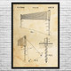 Volleyball Net Patent Wall Art