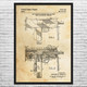 MAC-10 Pistol Patent Wall Art