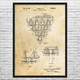 Bowling Pin Setter Patent Wall Art