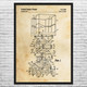 Scissor Lift Patent Wall Art