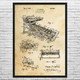 Placer Mining Machine Patent Wall Art