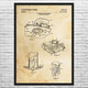 Ceiling Air Vent Patent Wall Art