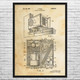 Window AC Unit Patent Wall Art