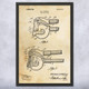 Hand Metal Punch Patent Wall Art