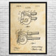Hand Metal Punch Patent Wall Art