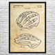 Bike Helmet Patent Wall Art