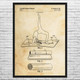 Yoga Mat Patent Wall Art