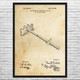 Cue Bridge Patent Wall Art
