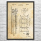 Elevator Door Patent Wall Art
