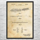 Cheese Knife Patent Wall Art