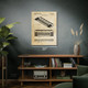 Electric Keyboard Patent Wall Art