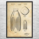 Milk Bottle Patent Wall Art