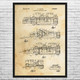 Car Hauler Patent Wall Art