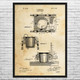 Ladle Truck Patent Wall Art