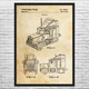 Semi Cab Patent Wall Art