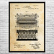 Typewriter Patent Wall Art