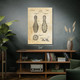 Bowling Pin Patent Wall Art