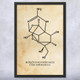 Fugu Fish Tetrodotoxin Molecule Wall Art