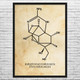 Fugu Fish Tetrodotoxin Molecule Wall Art