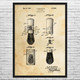 Shaving Brush Patent Wall Art