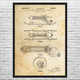 Oscillating Sprinkler Patent Wall Art