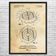 Flying Disc Patent Wall Art