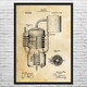 Whiskey Still Patent Wall Art