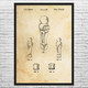 Foosball Figure Patent Wall Art