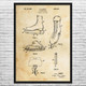 Figure Skate Patent Wall Art