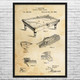 Pool Table Patent Wall Art