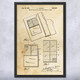 Check Out Card Patent Wall Art